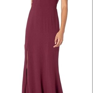 Dress the Population Burgundy Maxi Dress